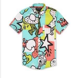 Reason clothing party block shirt